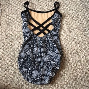 Teen dance leotard, lace detail!